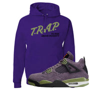 Canyon Purple 4s Hoodie | Trap To Rise Above Poverty, Purple