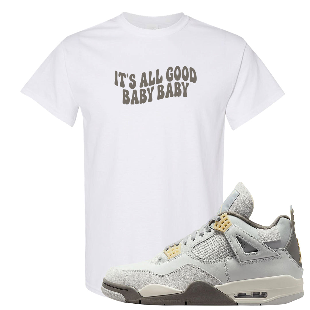 Photon Dust 4s T Shirt | All Good Baby, White