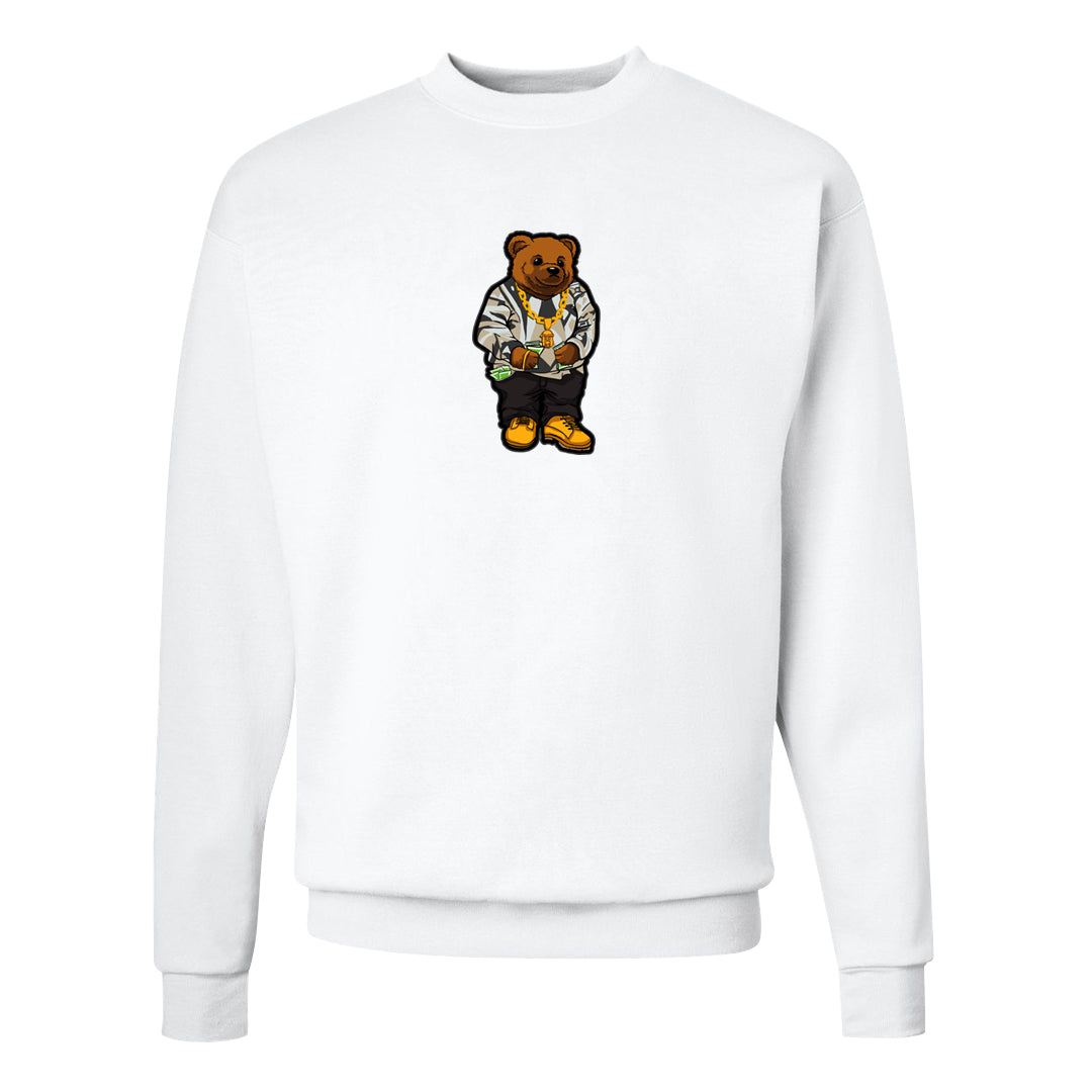 Photon Dust 4s Crewneck Sweatshirt | Sweater Bear, White