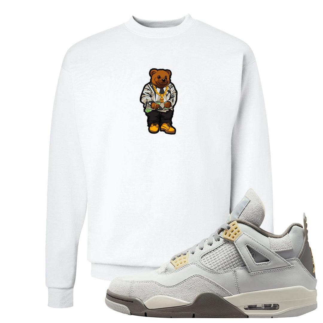 Photon Dust 4s Crewneck Sweatshirt | Sweater Bear, White