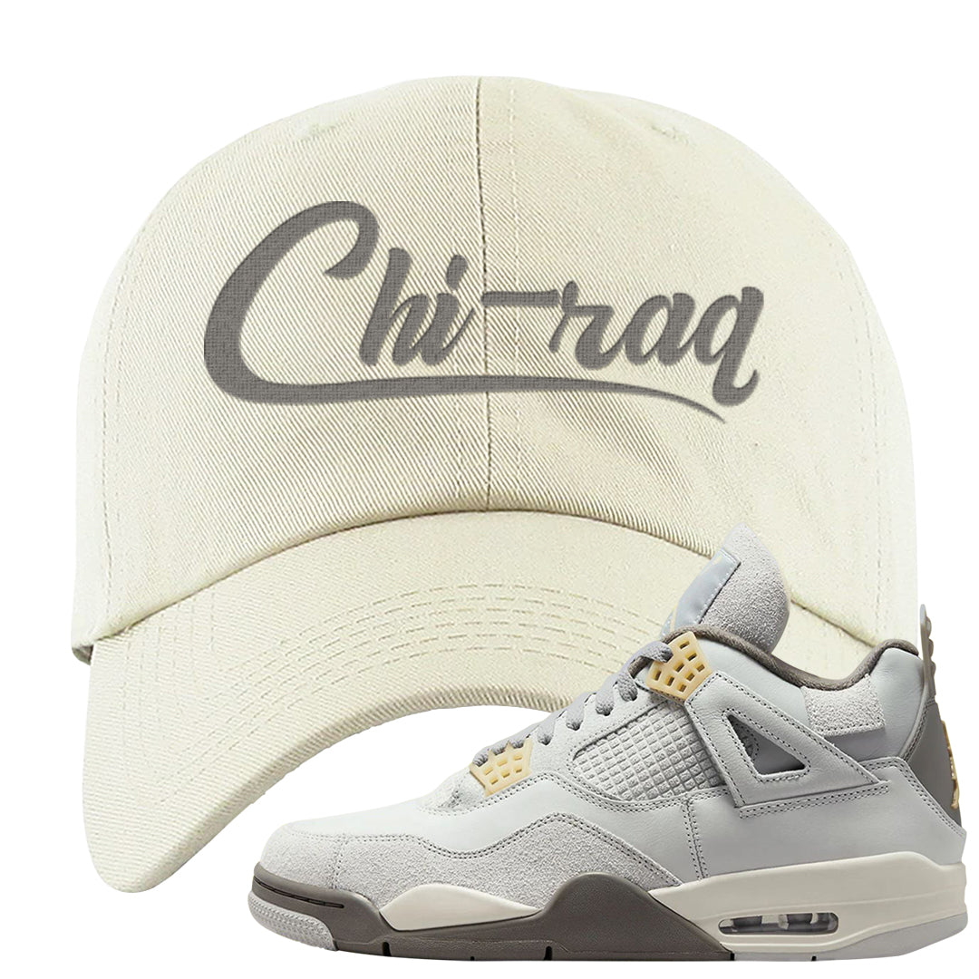 Photon Dust 4s Dad Hat | Chiraq, White