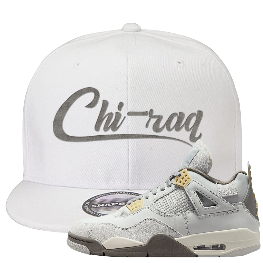 Photon Dust 4s Snapback Hat | Chiraq, White