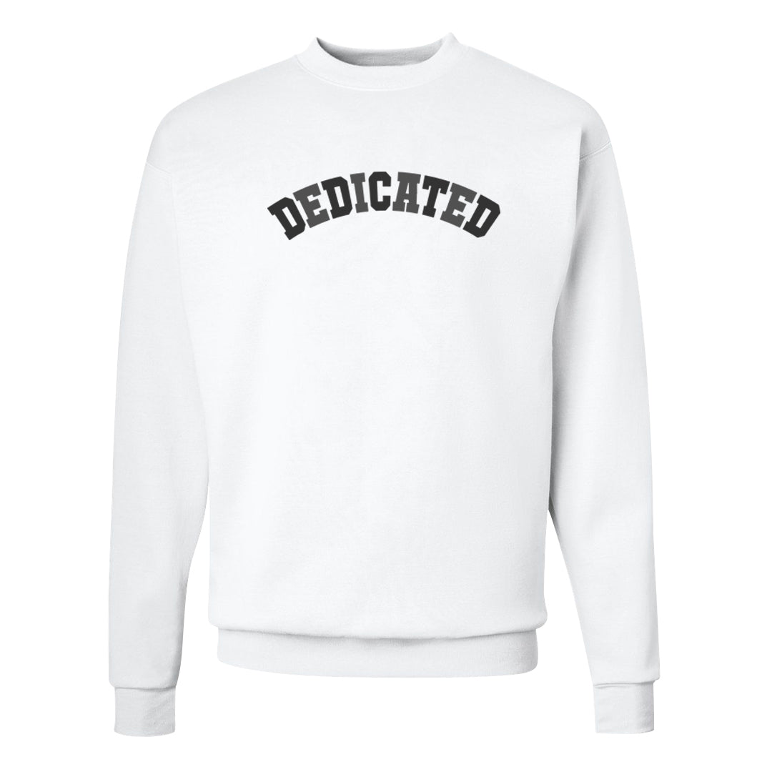 Photon Dust 4s Crewneck Sweatshirt | Dedicated, White