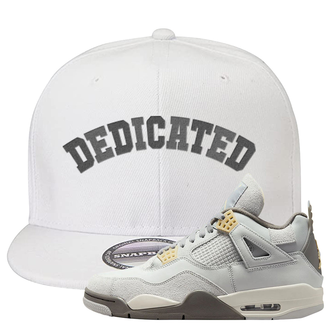 Photon Dust 4s Snapback Hat | Dedicated, White