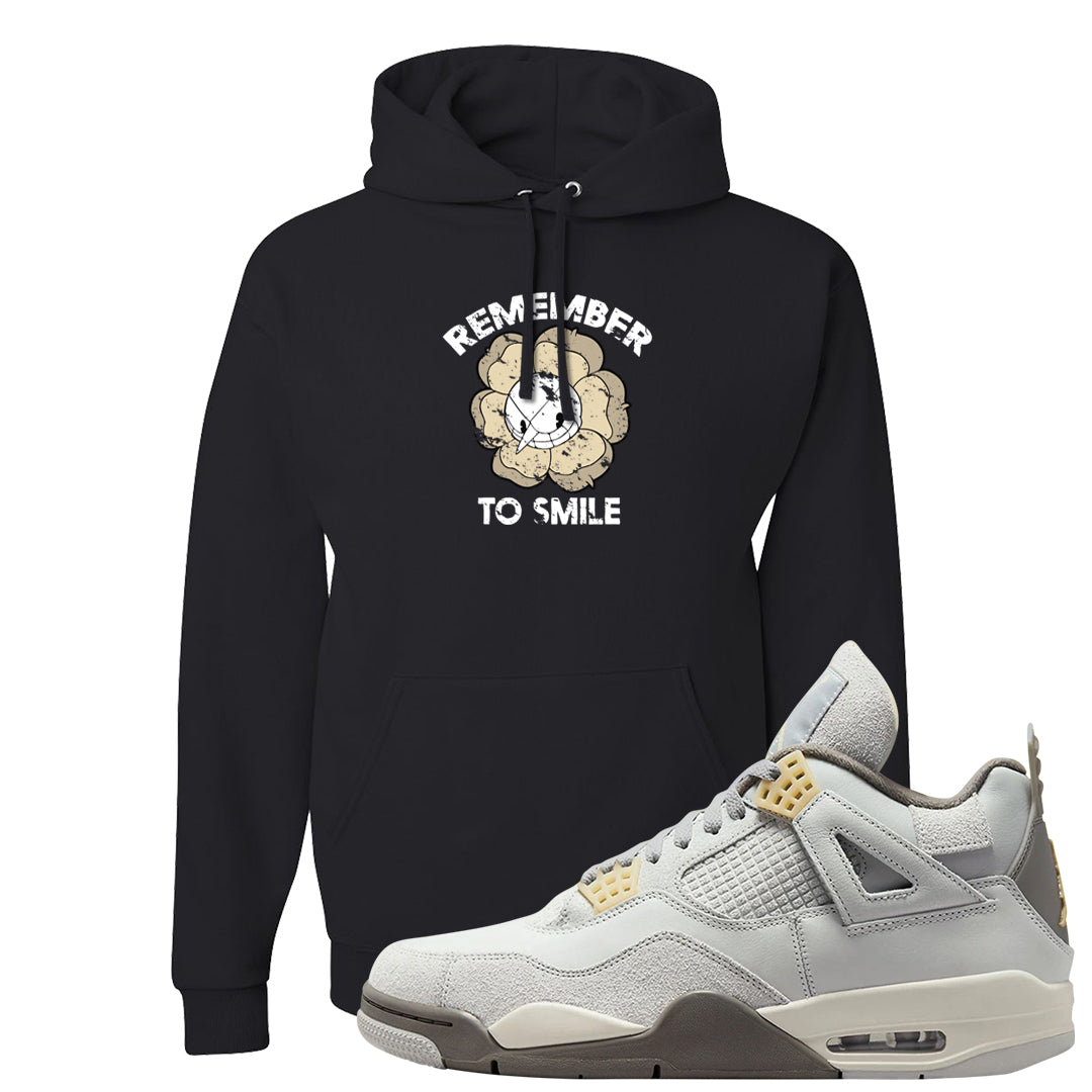 Photon Dust 4s Hoodie | Remember To Smile, Black