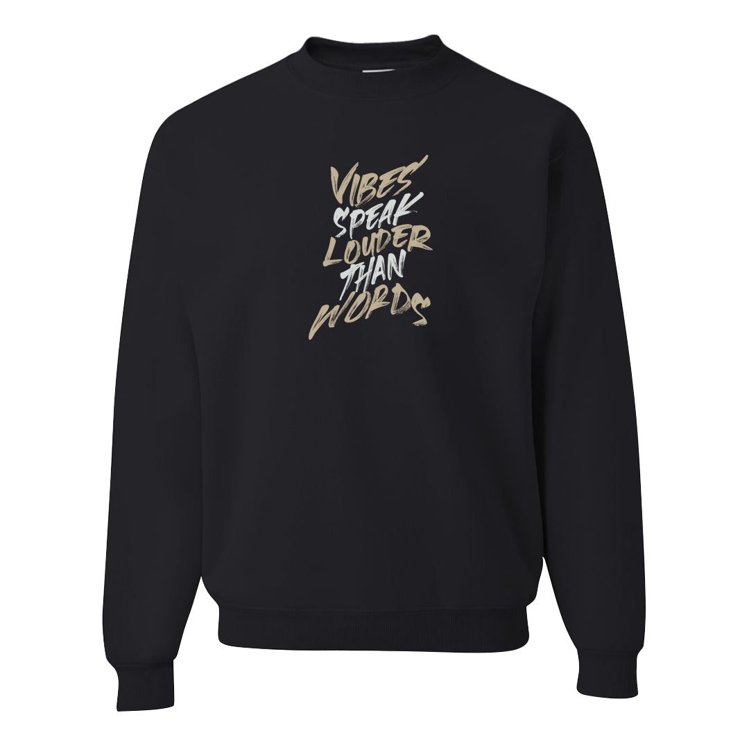 Photon Dust 4s Crewneck Sweatshirt | Vibes Speak Louder Than Words, Black