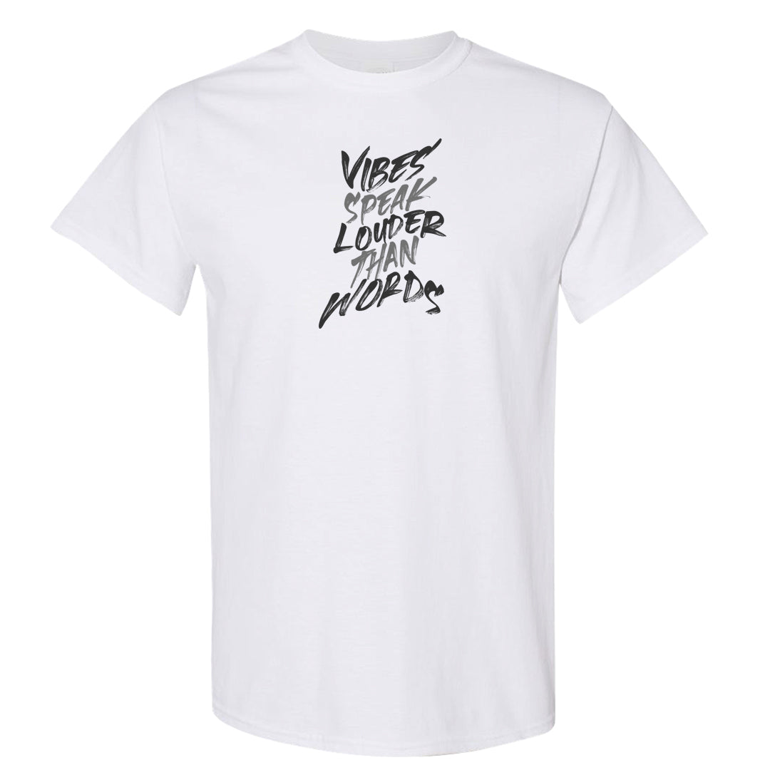 Photon Dust 4s T Shirt | Vibes Speak Louder Than Words, White