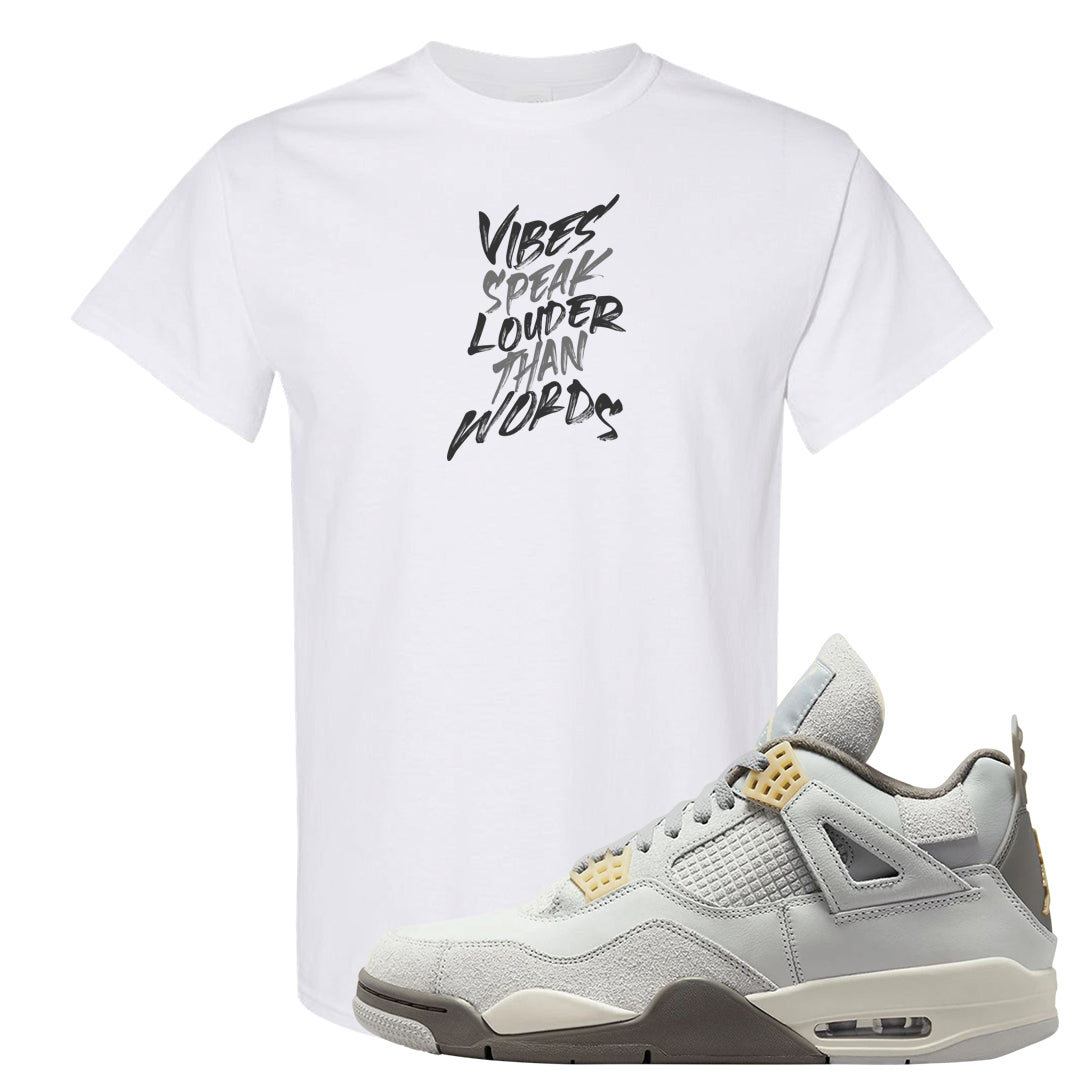 Photon Dust 4s T Shirt | Vibes Speak Louder Than Words, White