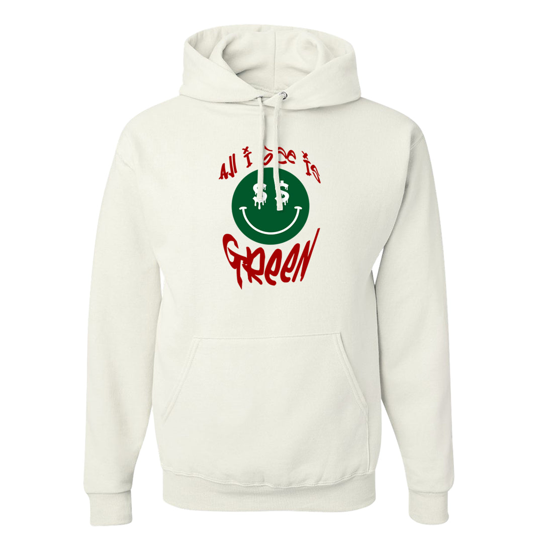 Pine Green SB 4s Hoodie | All I See Is Green, White