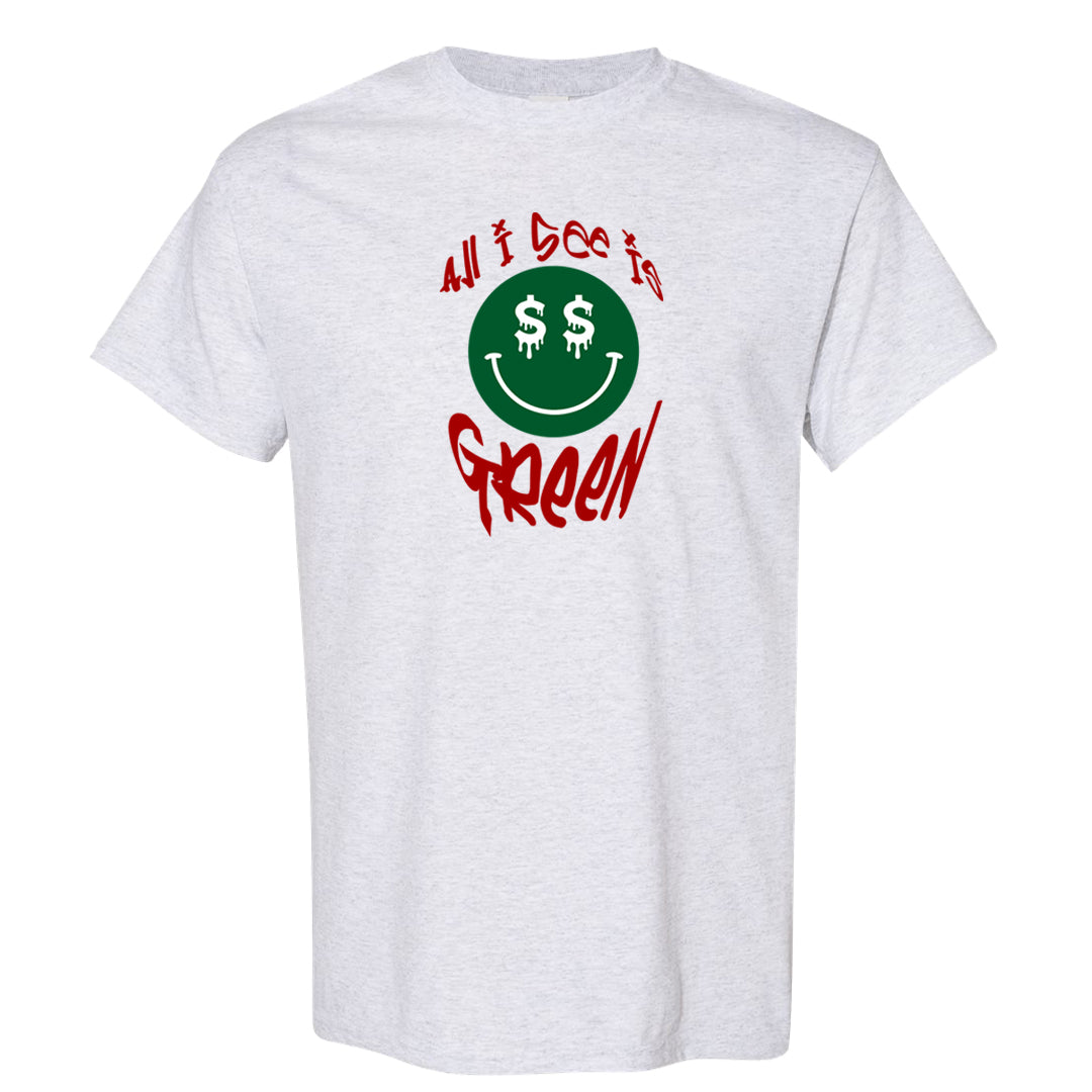 Pine Green SB 4s T Shirt | All I See Is Green, Ash