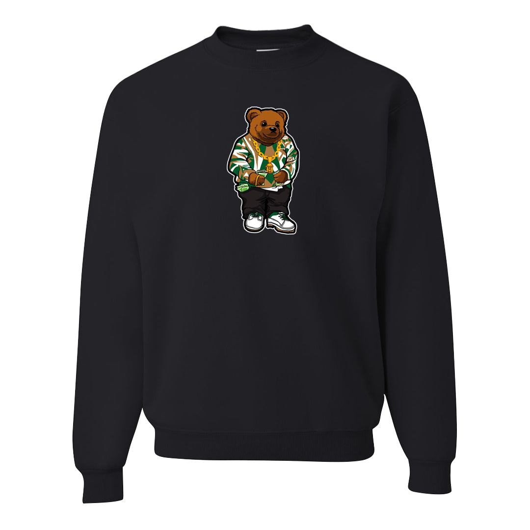 Pine Green SB 4s Crewneck Sweatshirt | Sweater Bear, Black