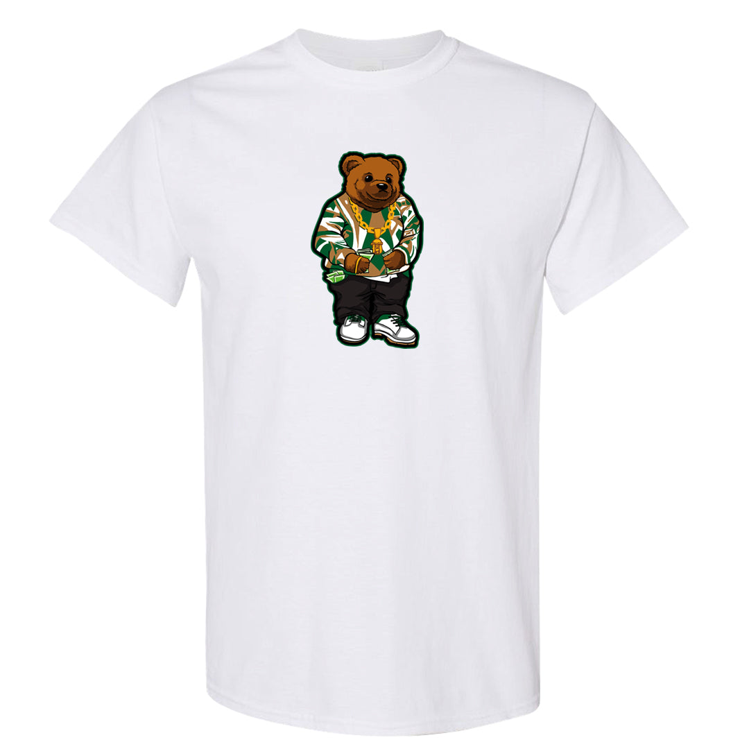Pine Green SB 4s T Shirt | Sweater Bear, White