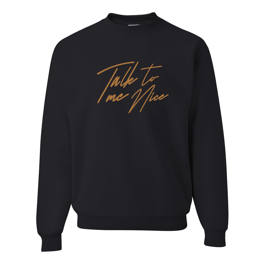Pine Green SB 4s Crewneck Sweatshirt | Talk To Me Nice, Black