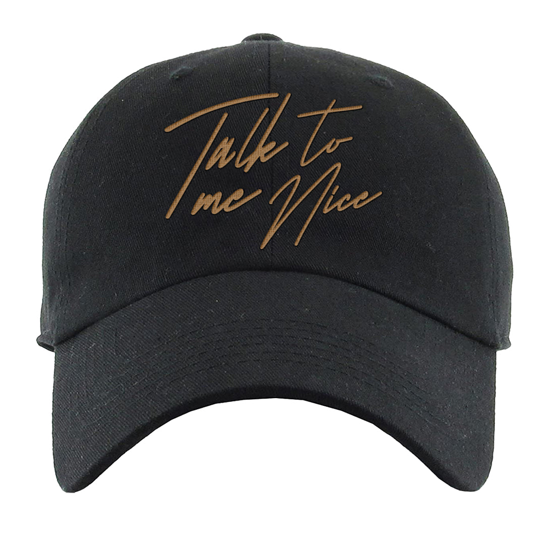 Pine Green SB 4s Dad Hat | Talk To Me Nice, Black