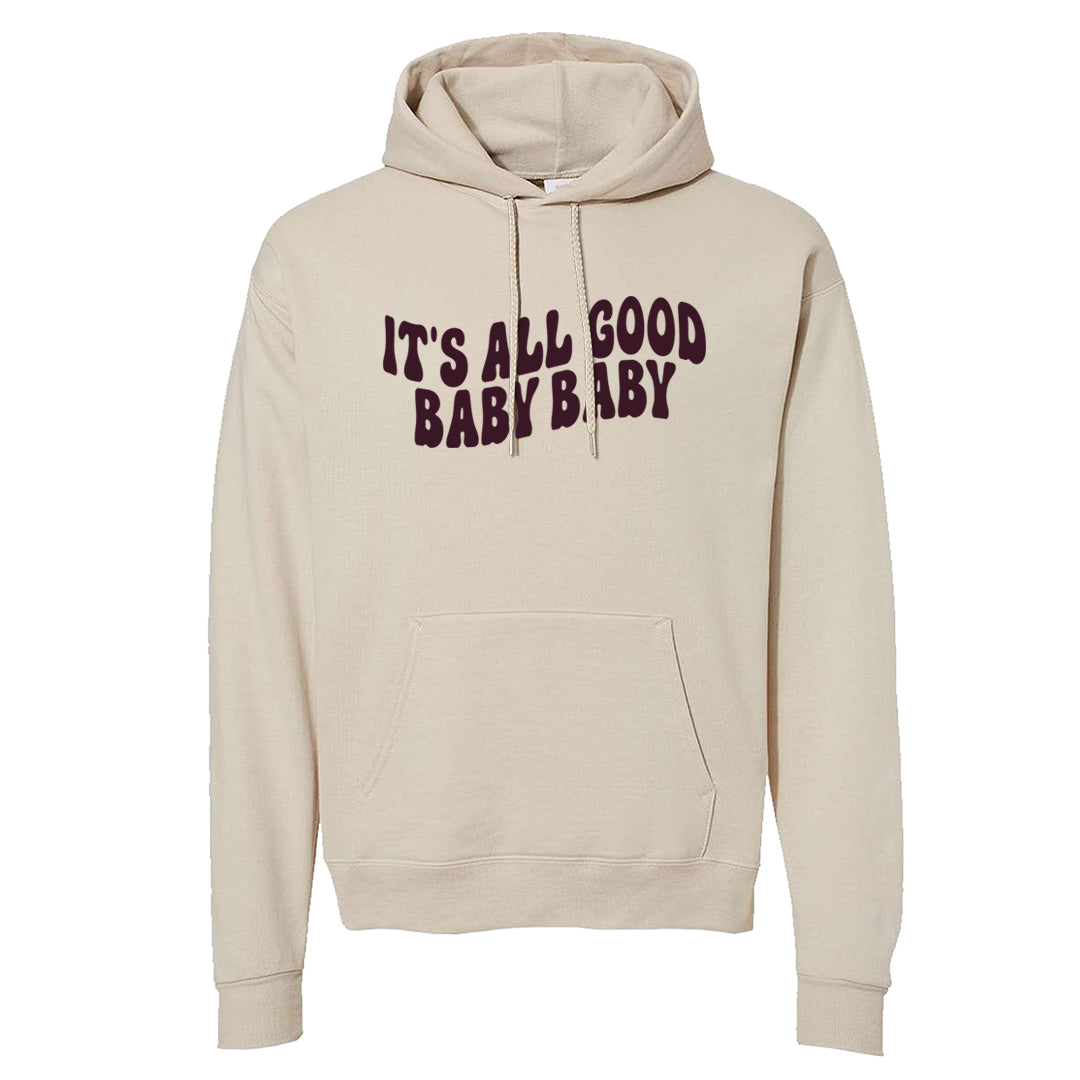 Violet Ore 4s Hoodie | All Good Baby, Sand