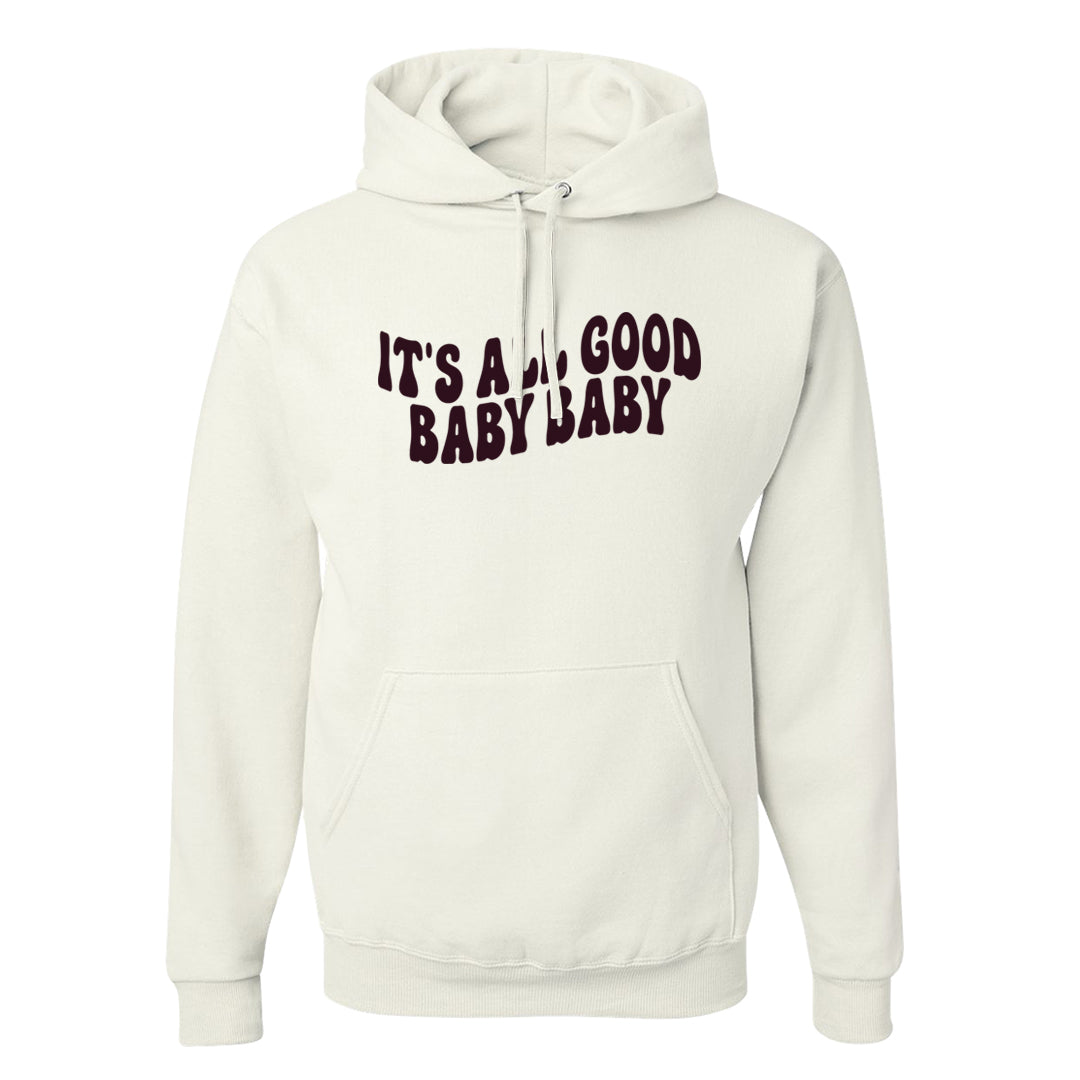 Violet Ore 4s Hoodie | All Good Baby, White