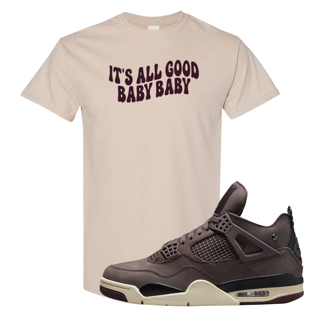 Violet Ore 4s T Shirt | All Good Baby, Sand