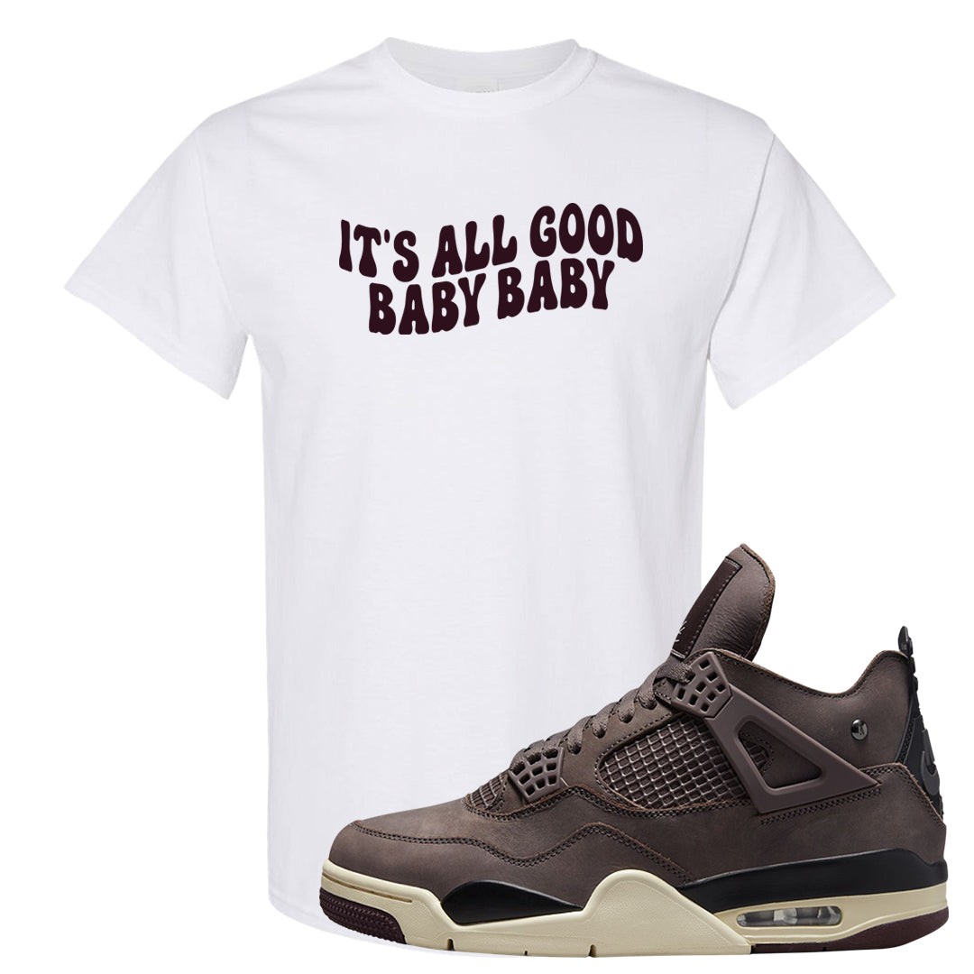 Violet Ore 4s T Shirt | All Good Baby, White