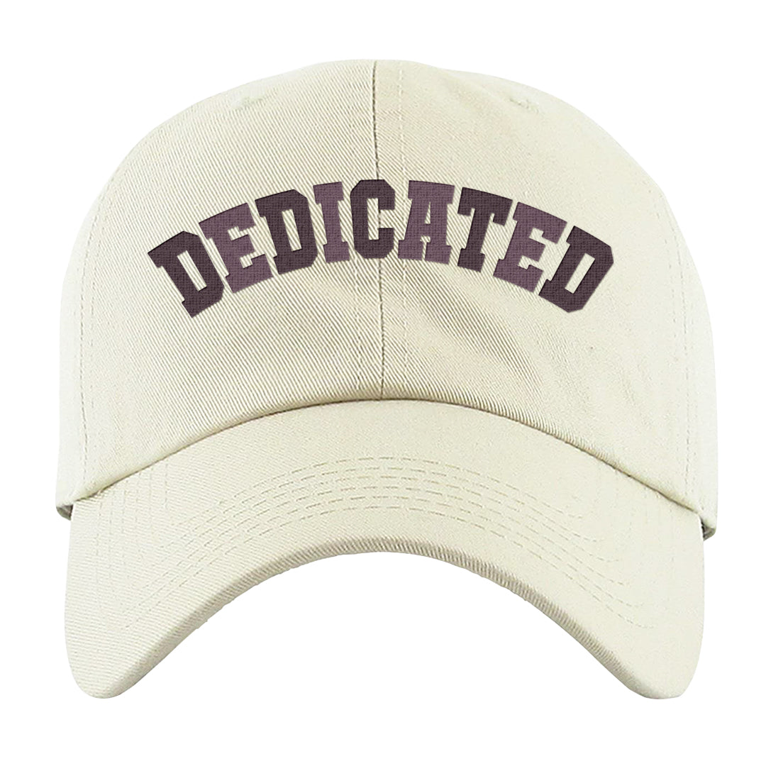 Violet Ore 4s Dad Hat | Dedicated, White