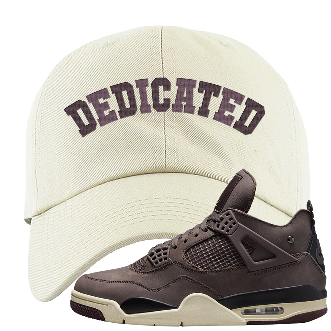 Violet Ore 4s Dad Hat | Dedicated, White
