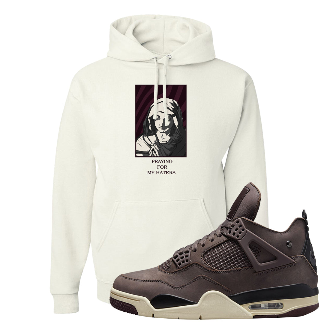 Violet Ore 4s Hoodie | God Told Me, White