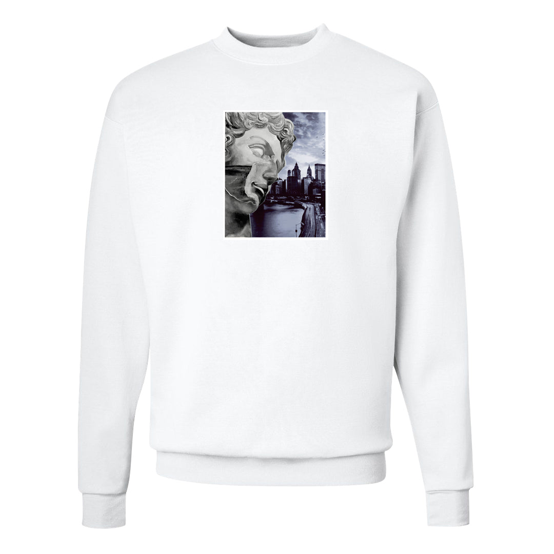 Violet Ore 4s Crewneck Sweatshirt | Miguel, White