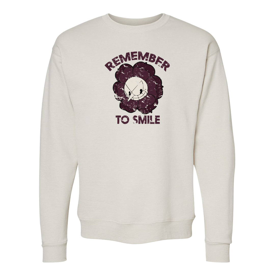 Violet Ore 4s Crewneck Sweatshirt | Remember To Smile, Sand