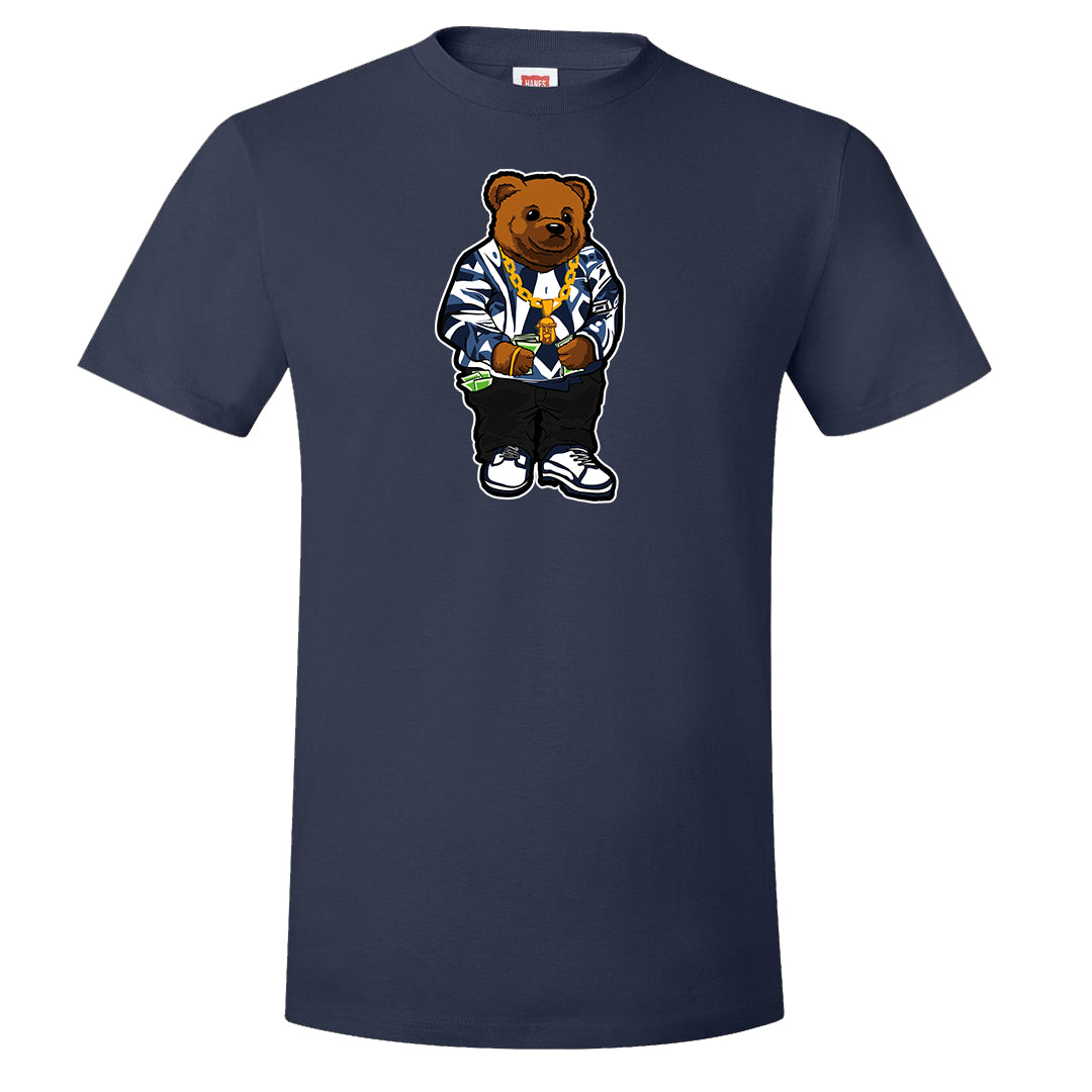 White Midnight Navy 4s T Shirt | Sweater Bear, Navy