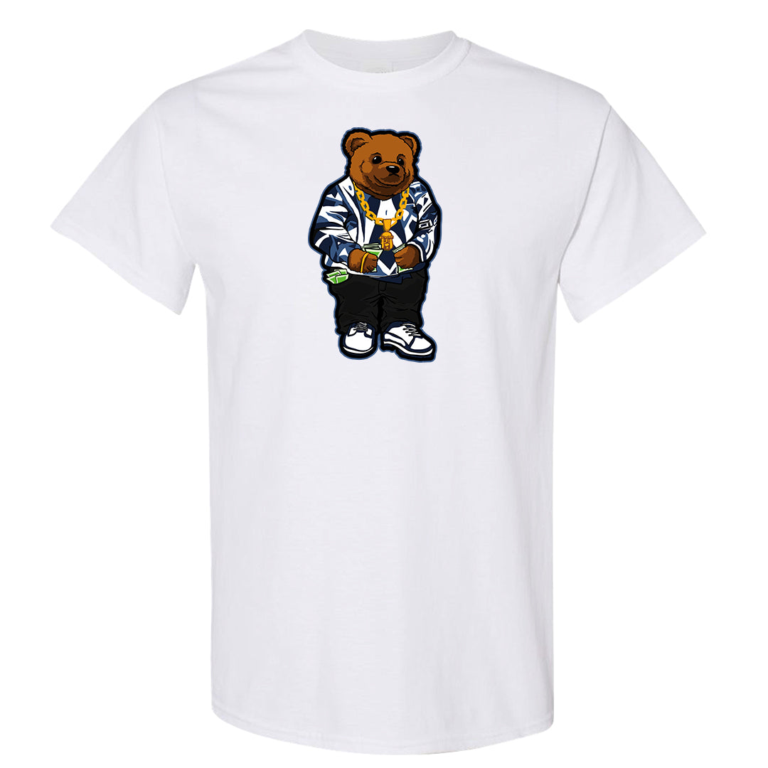 White Midnight Navy 4s T Shirt | Sweater Bear, White