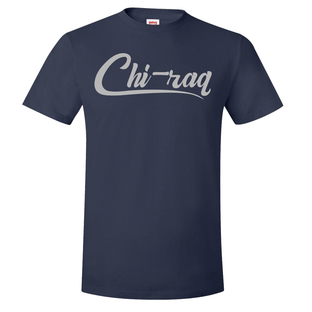 White Midnight Navy 4s T Shirt | Chiraq, Navy