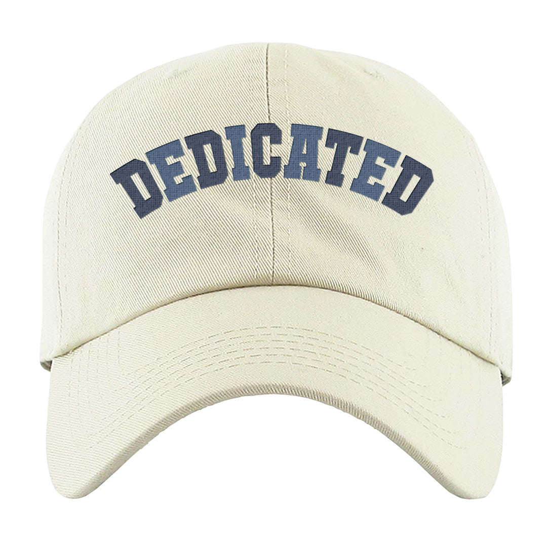 White Midnight Navy 4s Dad Hat | Dedicated, White