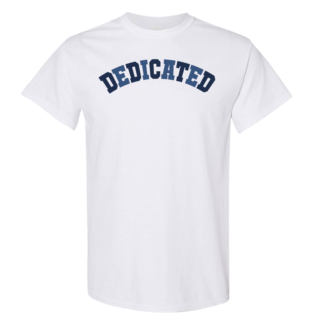 White Midnight Navy 4s T Shirt | Dedicated, White