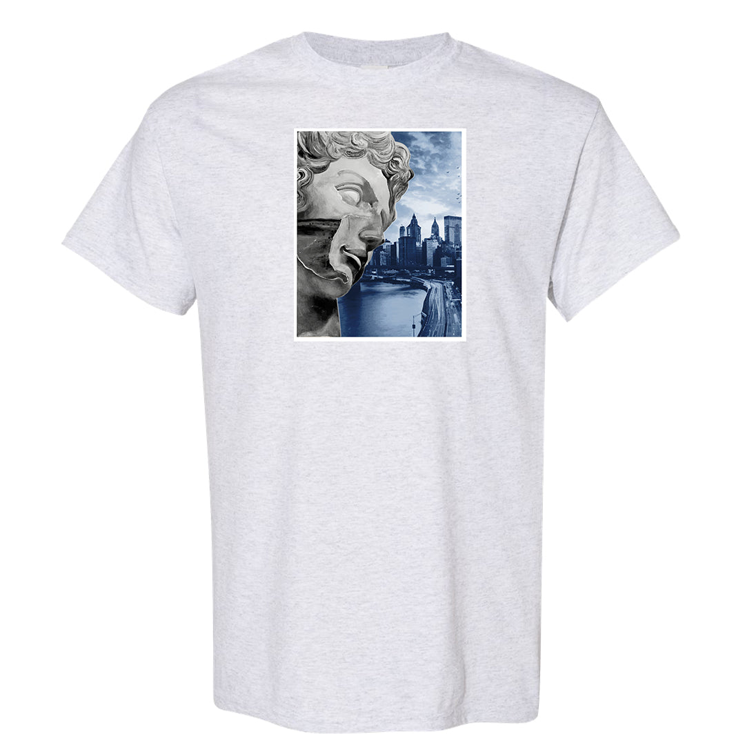 White Midnight Navy 4s T Shirt | Miguel, Ash
