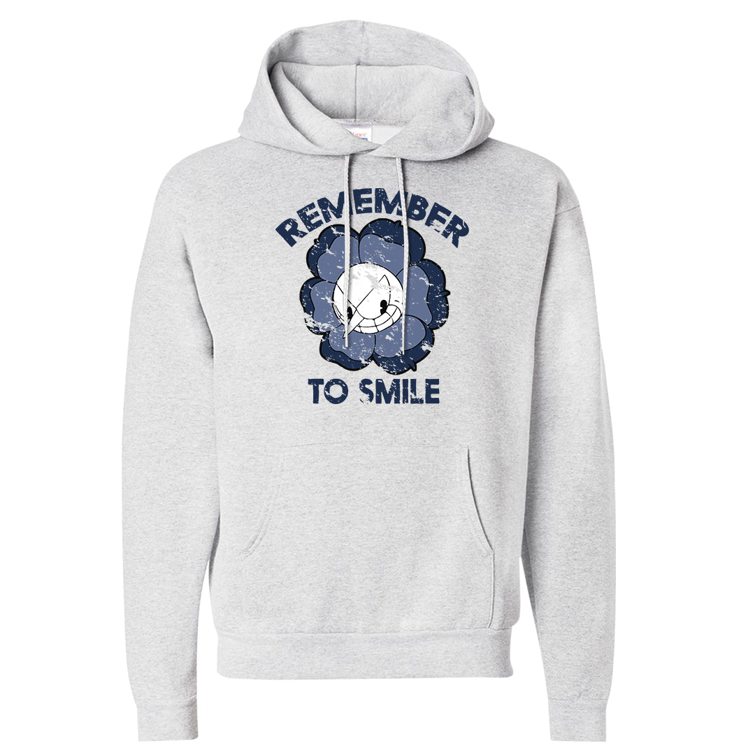 White Midnight Navy 4s Hoodie | Remember To Smile, Ash