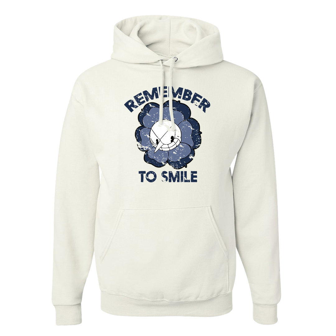 White Midnight Navy 4s Hoodie | Remember To Smile, White
