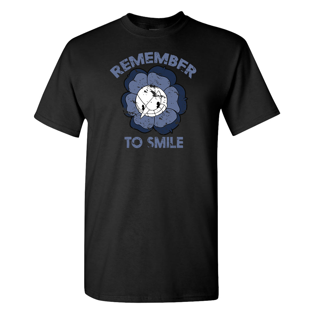 White Midnight Navy 4s T Shirt | Remember To Smile, Black