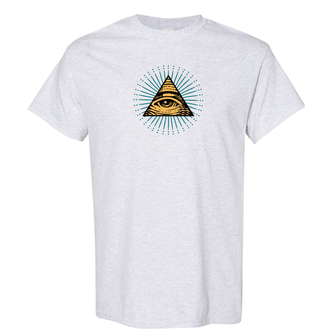 Aqua 5s T Shirt | All Seeing Eye, Ash