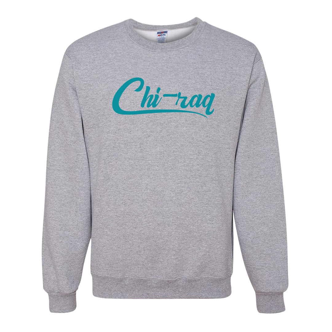 Aqua 5s Crewneck Sweatshirt | Chiraq, Ash