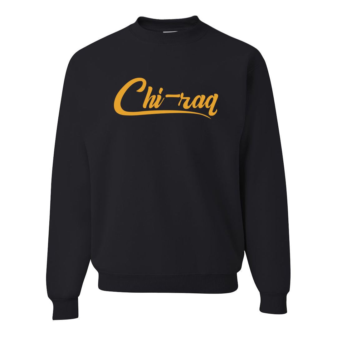 Aqua 5s Crewneck Sweatshirt | Chiraq, Black