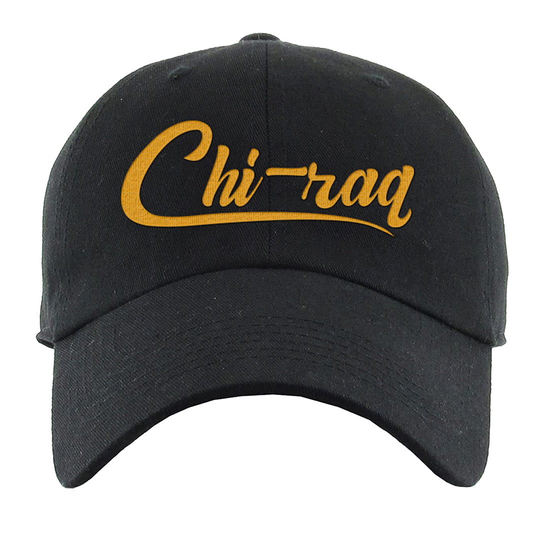 Aqua 5s Dad Hat | Chiraq, Black