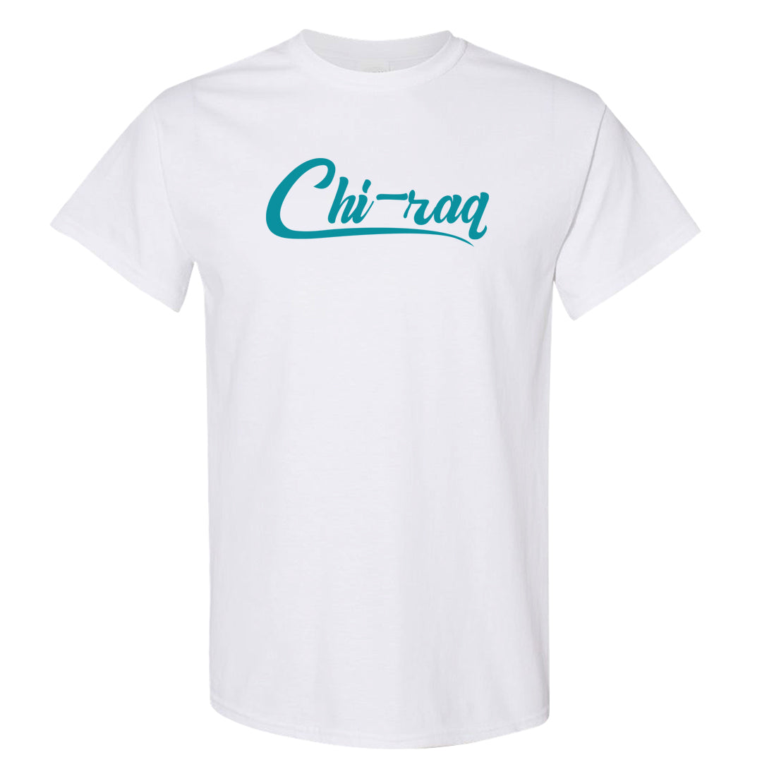 Aqua 5s T Shirt | Chiraq, White