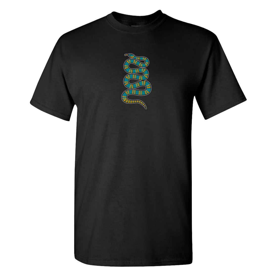 Aqua 5s T Shirt | Coiled Snake, Black