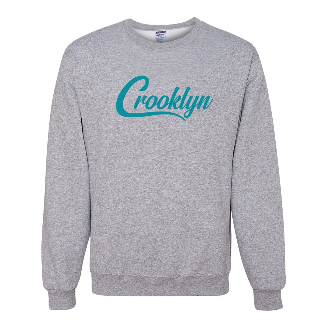 Aqua 5s Crewneck Sweatshirt | Crooklyn, Ash