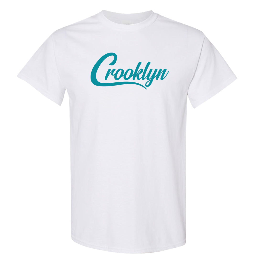 Aqua 5s T Shirt | Crooklyn, White