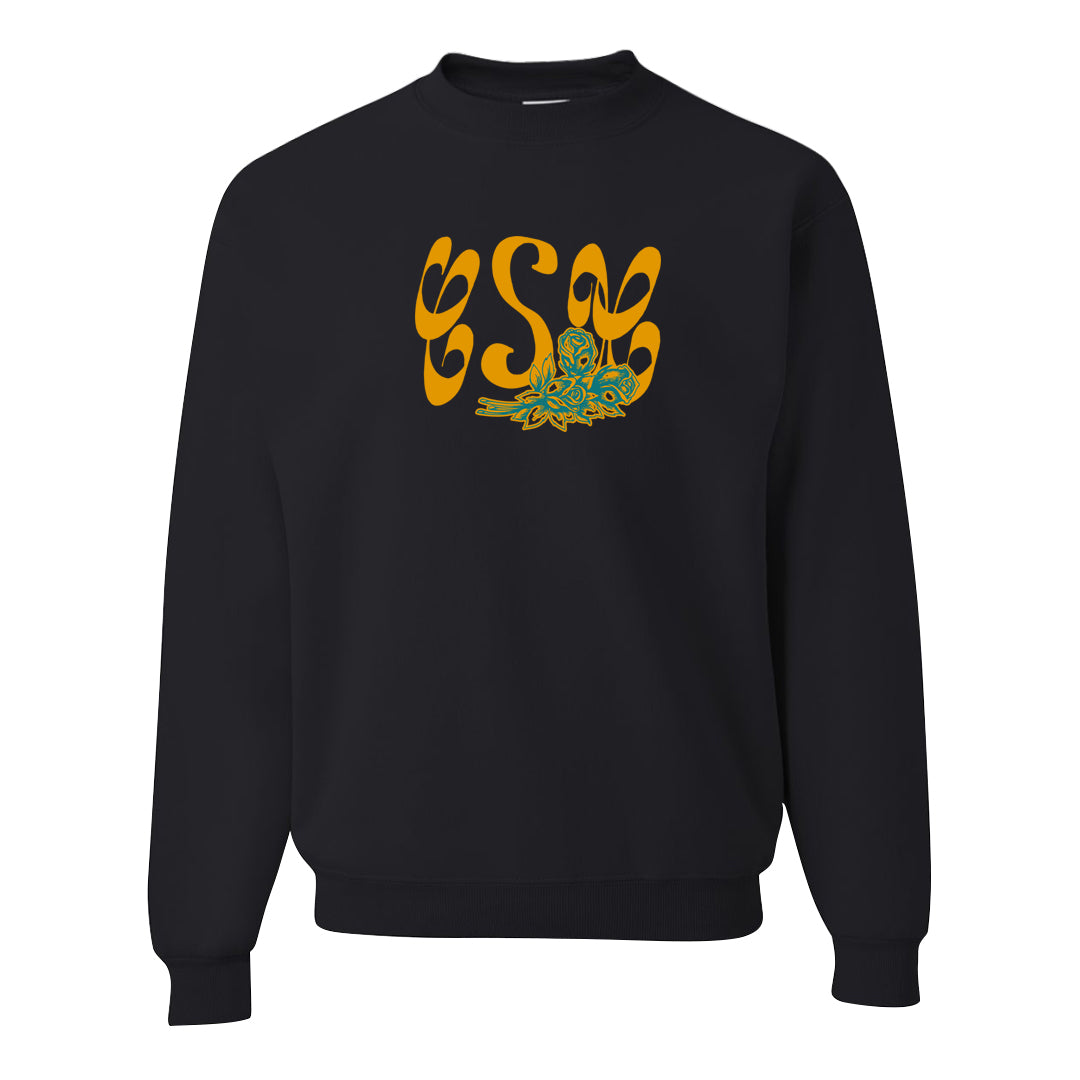 Aqua 5s Crewneck Sweatshirt | Certified Sneakerhead, Black