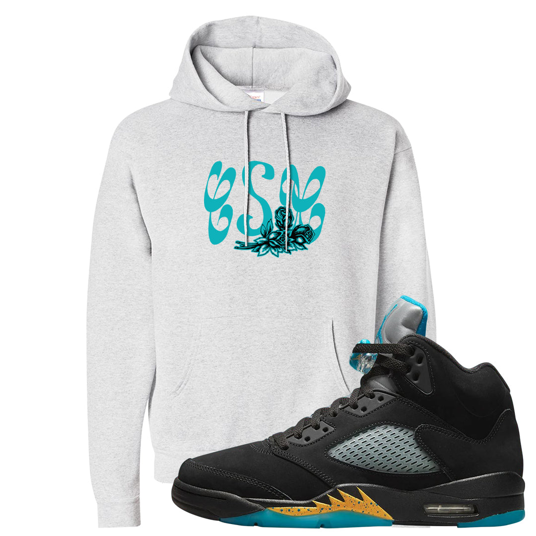 Aqua 5s Hoodie | Certified Sneakerhead, Ash