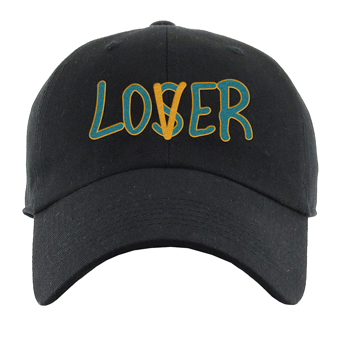 Aqua 5s Dad Hat | Lover, Black