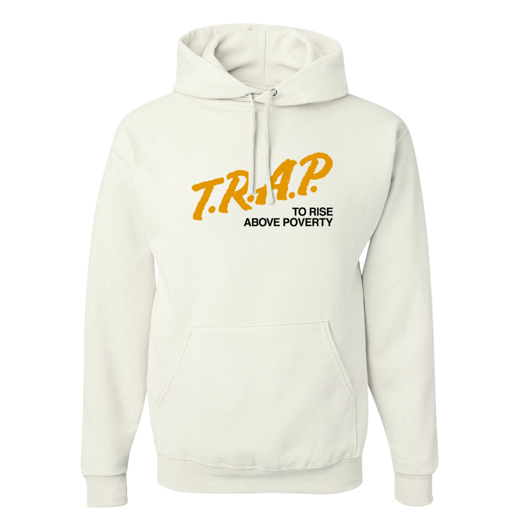 Aqua 5s Hoodie | Trap To Rise Above Poverty, White