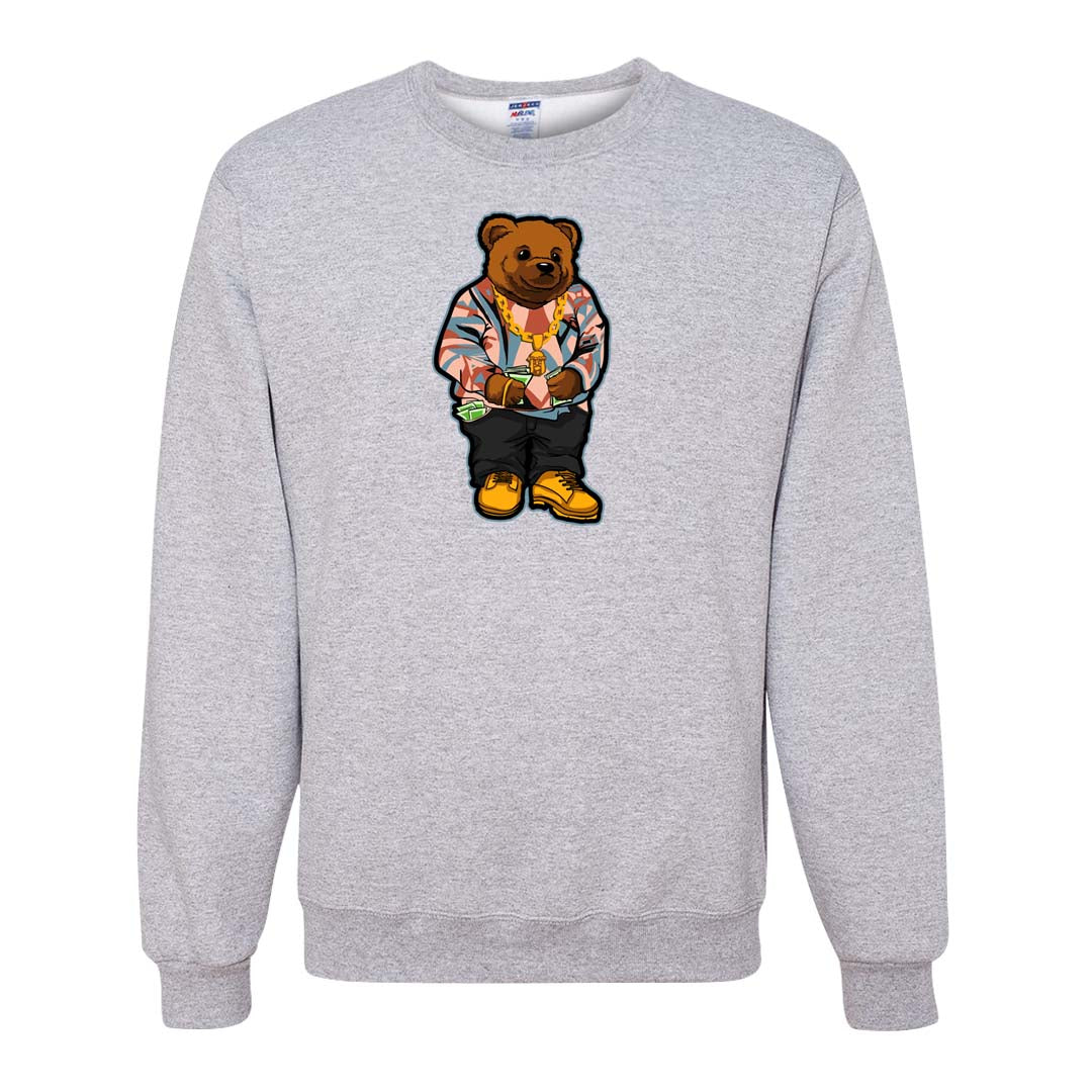 Crimson Bliss 5s Crewneck Sweatshirt | Sweater Bear, Ash
