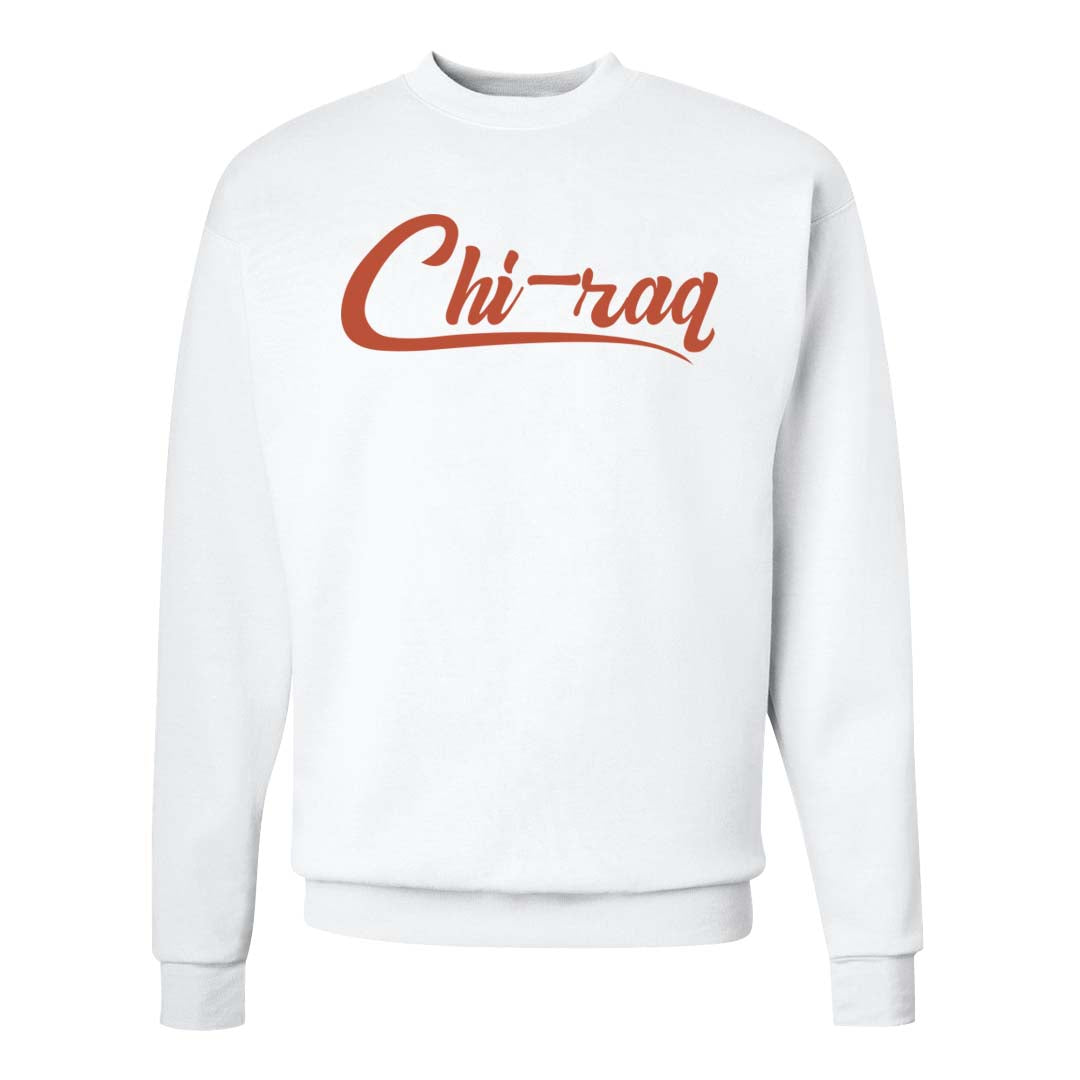 Crimson Bliss 5s Crewneck Sweatshirt | Chiraq, White